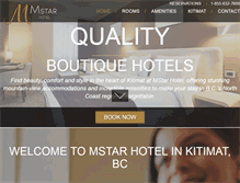 Tablet Screenshot of hotelmstar.com